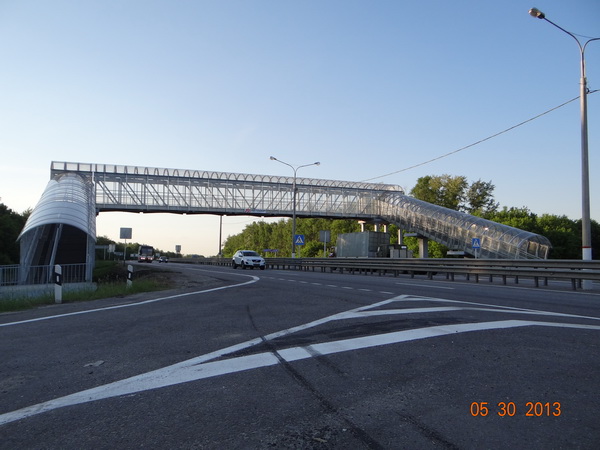 The pedestrian crossing at the 553 km of the -4 Don Highway, the Voronezh Region, was put into operation.